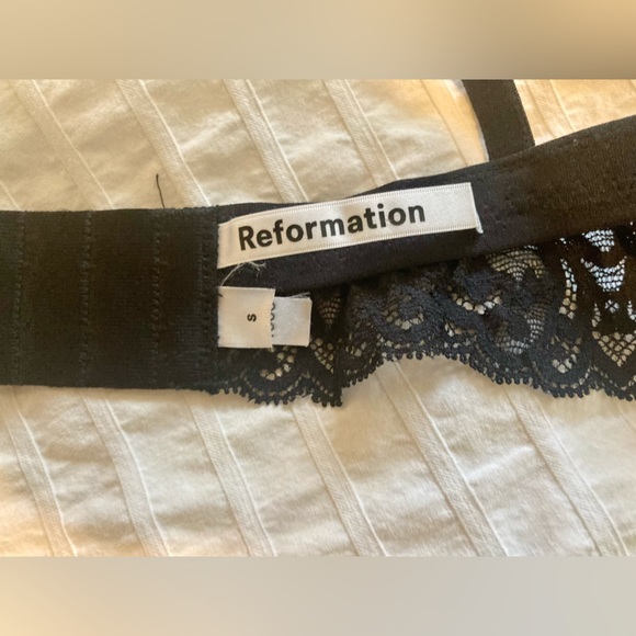 Reformation black lace bralette size small - Picture 4 of 8